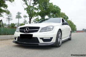 DarwinPRO 2012-2014 Mercedes Benz W204 C63 AMG RZ Style Carbon Fiber Front Lip - image 7