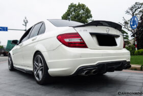 DarwinPRO 2012-2014 Mercedes Benz W204 C63 AMG Sedan VS Style Carbon Fiber Rear Lip - image 2