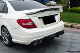 DarwinPRO 2012-2014 Mercedes Benz W204 C63 AMG Sedan VS Style Carbon Fiber Rear Lip - image 3