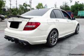 DarwinPRO 2012-2014 Mercedes Benz W204 C63 AMG Sedan VS Style Carbon Fiber Rear Lip - image 4