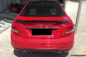 DarwinPRO Mercedes Benz W204 C Class  C63 AMG Coupe RT Style Carbon Fiber Trunk Spoiler - image 3