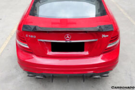 DarwinPRO Mercedes Benz W204 C Class  C63 AMG Coupe RT Style Carbon Fiber Trunk Spoiler - image 6