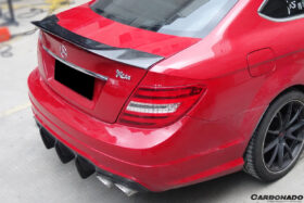 DarwinPRO Mercedes Benz W204 C Class  C63 AMG Coupe RT Style Carbon Fiber Trunk Spoiler - image 7