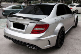 DarwinPRO 2008-2014 Mercedes Benz W204 C Class C63 AMG Sedan RT Style Carbon Fiber Trunk Spoiler - image 1