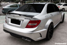 DarwinPRO 2008-2014 Mercedes Benz W204 C Class C63 AMG Sedan RT Style Carbon Fiber Trunk Spoiler - image 4
