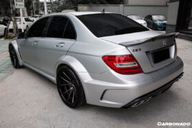 DarwinPRO 2008-2014 Mercedes Benz W204 C Class C63 AMG Sedan RT Style Carbon Fiber Trunk Spoiler - image 6