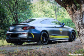 DarwinPRO 2015-2018 Mercedes Benz W205 C63 S AMG Coupe PS Style Rear Diffuser - image 4
