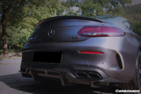 DarwinPRO 2015-2018 Mercedes Benz W205 C63 S AMG Coupe PS Style Rear Diffuser - image 5
