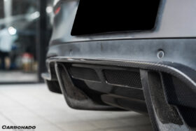 DarwinPRO 2015-2018 Mercedes Benz W205 C63 S AMG Coupe PS Style Rear Diffuser - image 3
