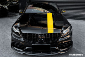 DarwinPRO 2015-2021 Mercedes Benz W205 C63 S AMG Sedan BR Style Front Lip - image 8