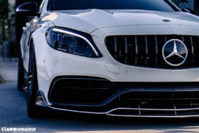 DarwinPRO 2015-2021 Mercedes Benz W205 C63 S AMG Sedan BR Style Front Lip - image 7
