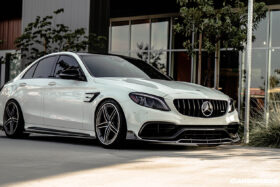 DarwinPRO 2015-2021 Mercedes Benz W205 C63 S AMG Sedan BR Style Front Lip - image 4