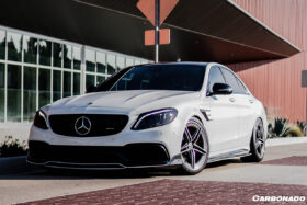DarwinPRO 2015-2021 Mercedes Benz W205 C63 S AMG Sedan BR Style Front Lip - image 3