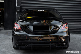 DarwinPRO 2015-2021 Mercedes Benz W205 C63 S AMG Sedan PS Style Rear Diffuser - image 6