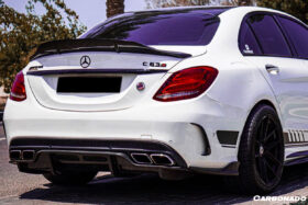 DarwinPRO 2015-2021 Mercedes Benz W205 C63 S AMG Sedan PS Style Rear Diffuser - image 9