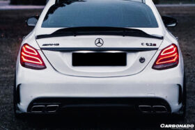 DarwinPRO 2015-2021 Mercedes Benz W205 C63 S AMG Sedan PS Style Rear Diffuser - image 10