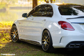 DarwinPRO 2015-2021 Mercedes Benz C-Class W205 Sedan Side Skirts - Carbonado (PS) - image 6
