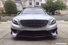 DarwinPRO 2014-2017 Mercedes Benz W222.1 S63 AMG BRS Style Carbon Fiber Front Bumper Air Vents - image 2