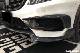 DarwinPRO 2014-2017 Mercedes Benz W222.1 S63 AMG BRS Style Carbon Fiber Front Bumper Air Vents - image 5