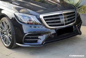 DarwinPRO Carbonado 2018-2020 Mercedes Benz W222 Facelift Sedan IA Style Front Bumper Canards | Fits S450, S560 AMG Line - image 6