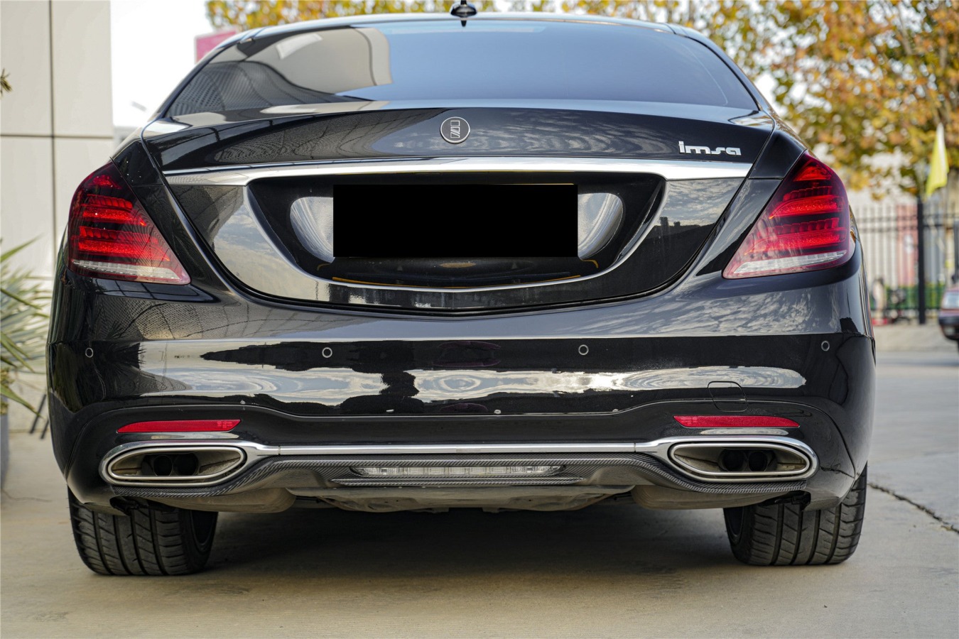 DarwinPRO Carbonado 2018-2020 Mercedes Benz W222 Facelift Sedan IA Style Rear Diffuser | Fits S450, S560 AMG Line