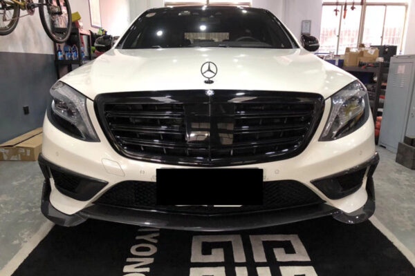 DarwinPRO 2014-2017 Mercedes Benz W222.1 S63 AMG BRS Style Carbon Fiber Front Lip