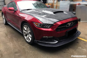 DarwinPRO 2015-2017 Ford Mustang HY Style Carbon Fiber Front Lip 2PCS - image 2