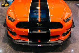 DarwinPRO 2015-2017 Ford Mustang AR Style Carbon Fiber Front Lip Underboard - image 1