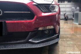 DarwinPRO 2015-2017 Ford Mustang HY Style Carbon Fiber Front Lip 2PCS - image 5
