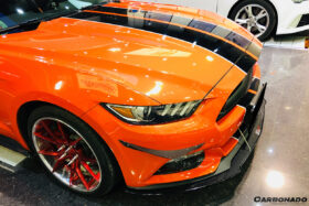 DarwinPRO 2015-2017 Ford Mustang AR Style Carbon Fiber Front Lip Underboard - image 6