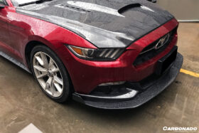 DarwinPRO 2015-2017 Ford Mustang HY Style Carbon Fiber Front Lip 2PCS - image 6