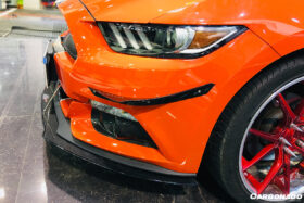 DarwinPRO 2015-2017 Ford Mustang AR Style Carbon Fiber Front Lip Underboard - image 7