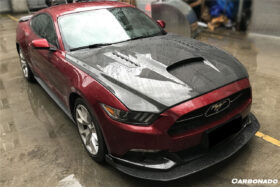DarwinPRO 2015-2017 Ford Mustang  GT & V6 TRU Style Carbon Fiber Hood - image 5