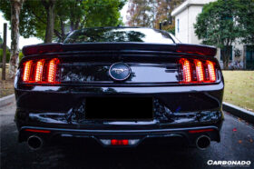 DarwinPRO 2015-2017 Ford Mustang Rsh Style Carbon Fiber Rear Diffuser Lip - image 10