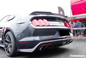 DarwinPRO 2015-2017 Ford Mustang Rsh Style Carbon Fiber Rear Diffuser Lip - image 3