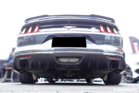 DarwinPRO 2015-2017 Ford Mustang Rsh Style Carbon Fiber Rear Diffuser Lip - image 7
