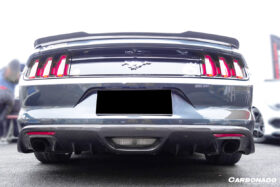 DarwinPRO 2015-2017 Ford Mustang Rsh Style Carbon Fiber Rear Diffuser Lip - image 8