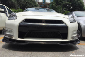 DarwinPRO 2008-2011 Nissan GTR R35 CBA BSE Style Part Carbon Fiber Front Lip With Undertray - image 2