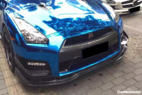 DarwinPRO 2008-2011 Nissan GTR R35 CBA BSE Style Part Carbon Fiber Front Lip With Undertray - image 6
