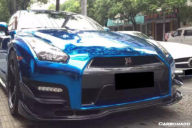 DarwinPRO 2008-2011 Nissan GTR R35 CBA BSE Style Part Carbon Fiber Front Lip With Undertray - image 5