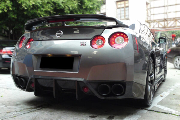 DarwinPRO 2008-2011 Nissan GTR R35 CBA BSE Style Carbon Fiber Rear Diffuser Lip