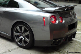 DarwinPRO 2008-2011 Nissan GTR R35 CBA BSE Style Carbon Fiber Rear Diffuser Lip - image 4