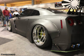 DarwinPRO 2008-2016 Nissan GTR R35 CBA DBA DE Style Wide Fender Flares - image 9