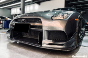 DarwinPRO 2008-2023 Nissan GTR R35 CBA DBA TPR Style Partial Carbon Fiber Front Bumper - image 10
