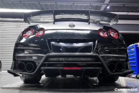 DarwinPRO 2008-2023 Nissan GTR R35 CBA DBA EBA TS Style Rear Bumper with Diffuser Undertray And Fins - image 4