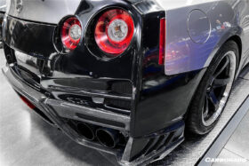 DarwinPRO 2008-2023 Nissan GTR R35 CBA DBA EBA TS Style Rear Bumper with Diffuser Undertray And Fins - image 10