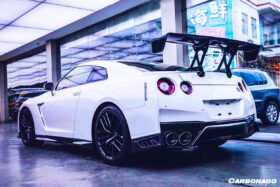 DarwinPro Aerodynamics DarwinPRO GTR R35 CBA DBA EBA FBA VA Style Trunk Wing Spoiler - Image 4
