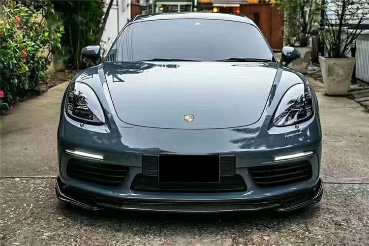 DarwinPRO 2017-2025 Porsche 718 Cayman Boxster AM Style Carbon Fiber Front Lip