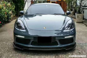 DarwinPRO 2017-2025 Porsche 718 Cayman Boxster AM Style Carbon Fiber Front Lip - image 2