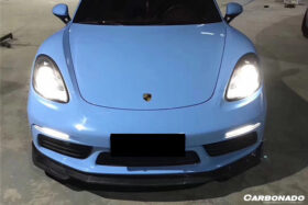 DarwinPRO 2017-2025 Porsche 718 Cayman Boxster AM Style Carbon Fiber Front Lip - image 4
